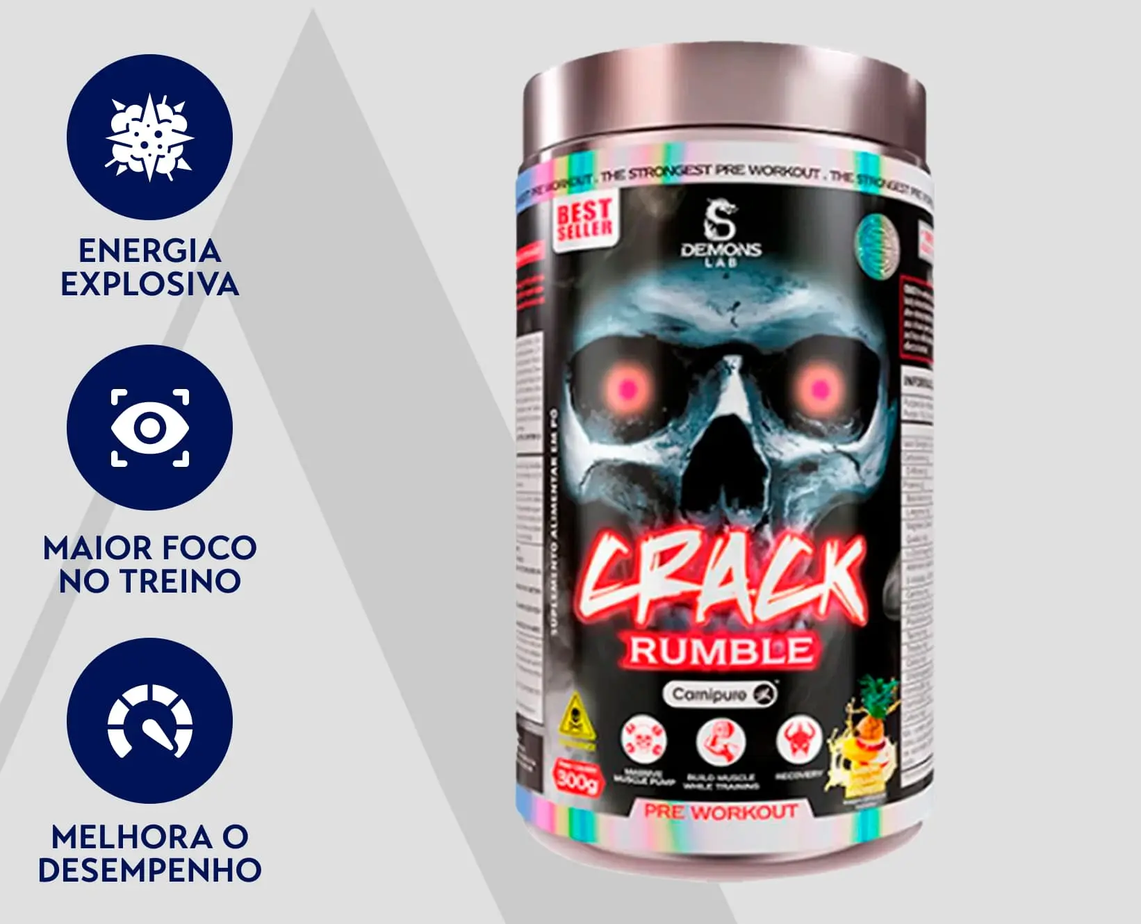 Pré-Treino Crack | Yellow Madness | 300g