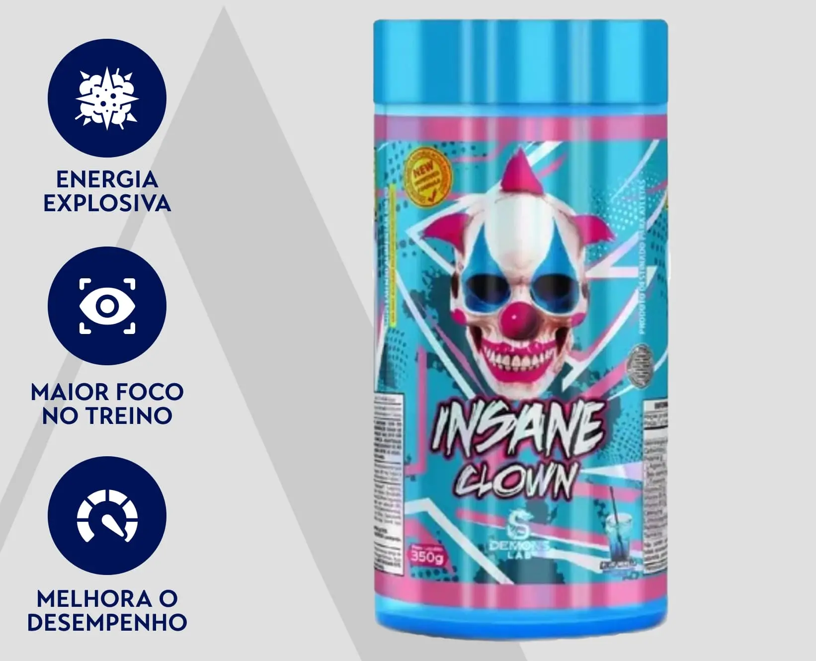 Pré-Treino Insane Clown | Blue Vanilla | 350g