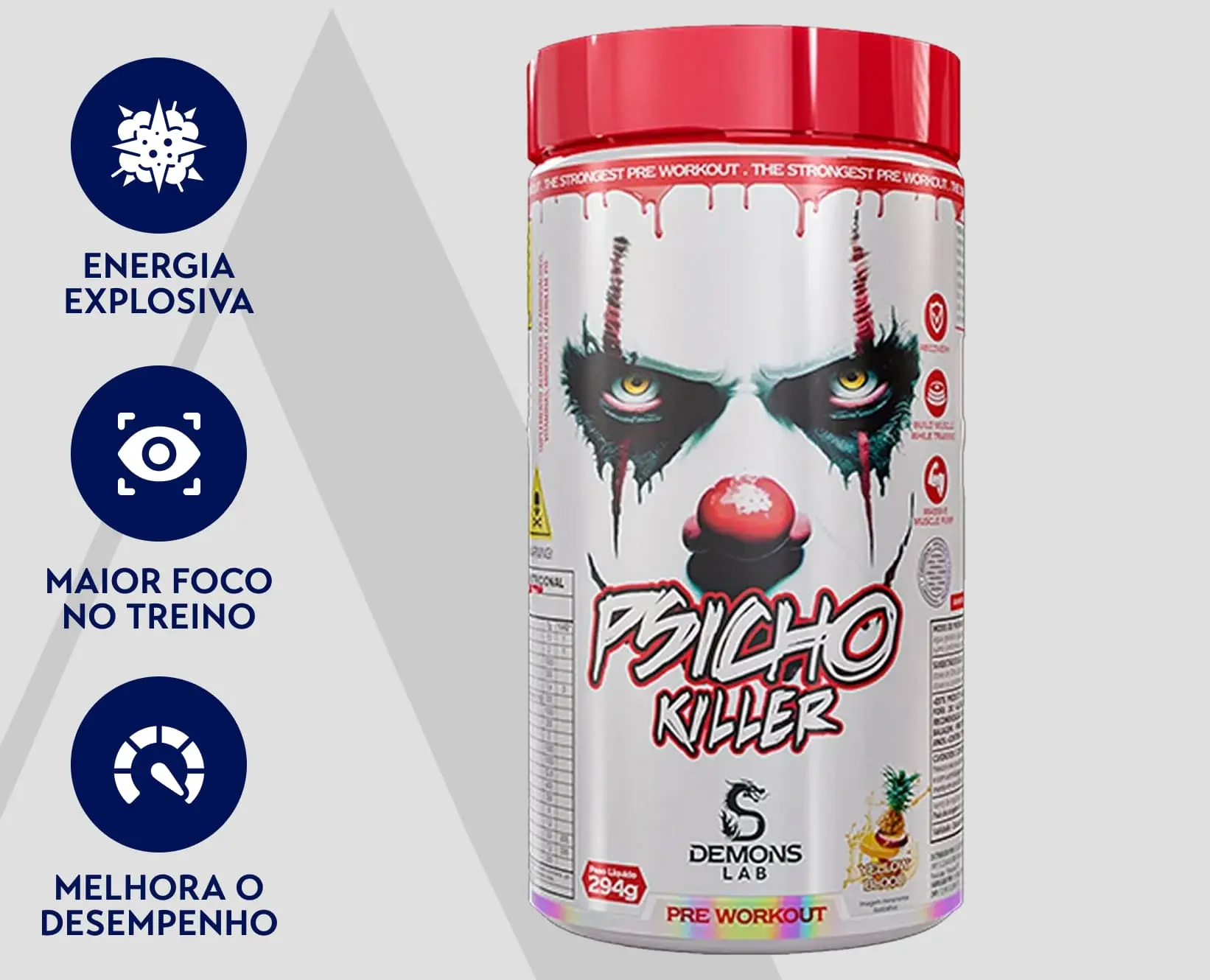 Pré-Treino Psicho Killer | Yellow Blood | 294g