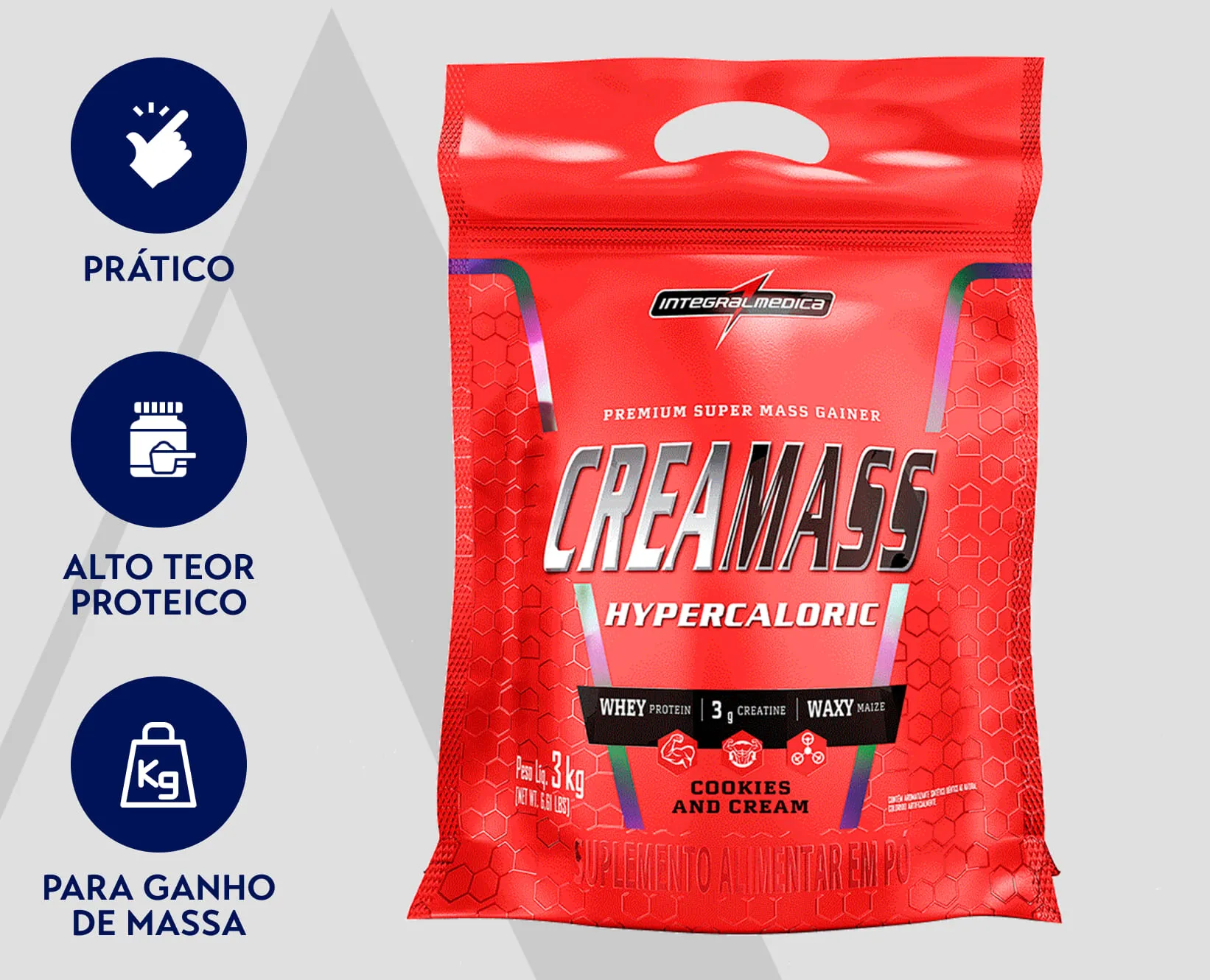 Hipercalórico Sabor Cookies (+Creatina) | Integralmedica