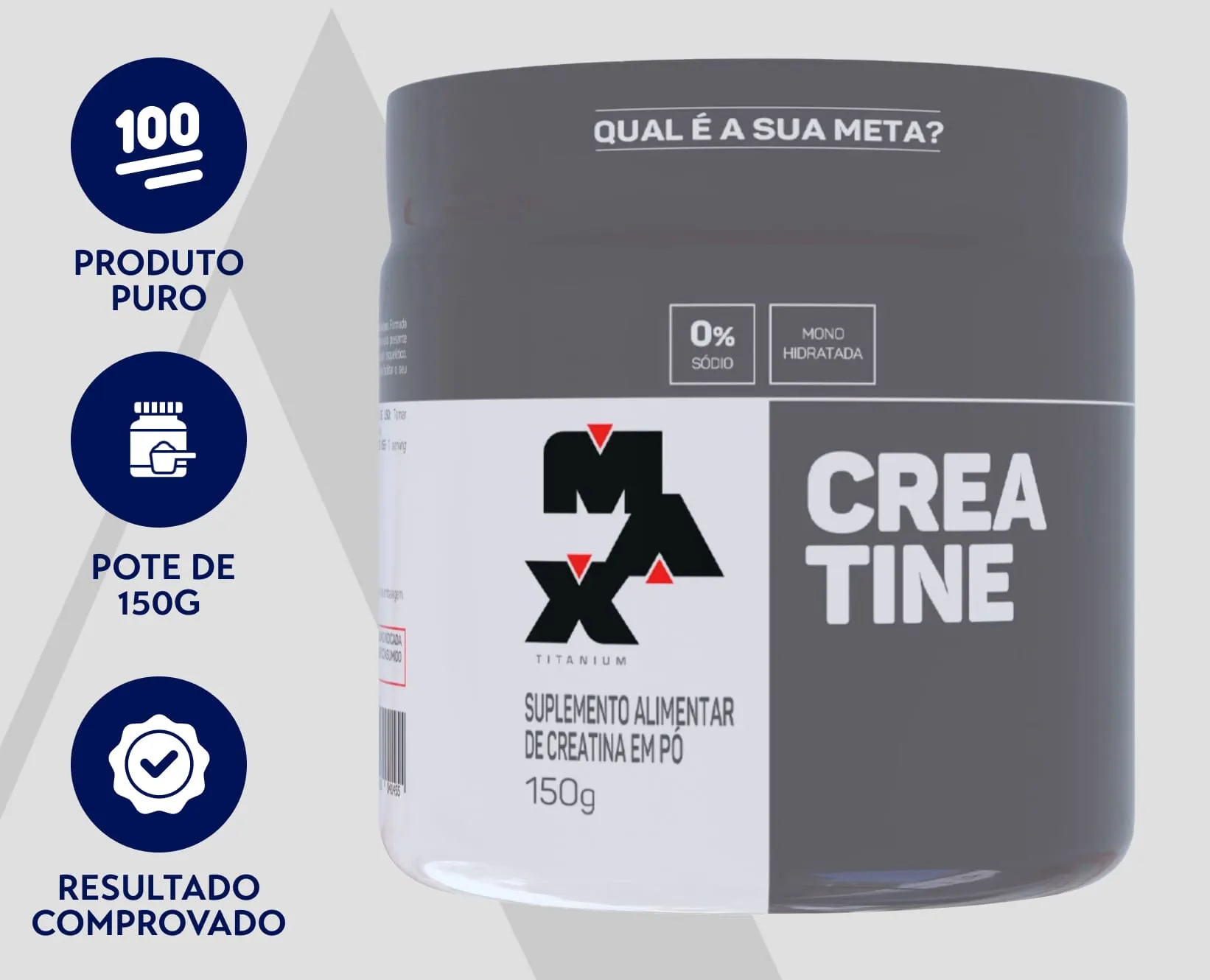 Creatina Max Titanium 150g em Pó