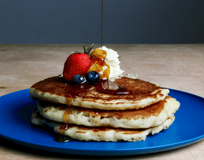 panqueca de banana com whey protein!